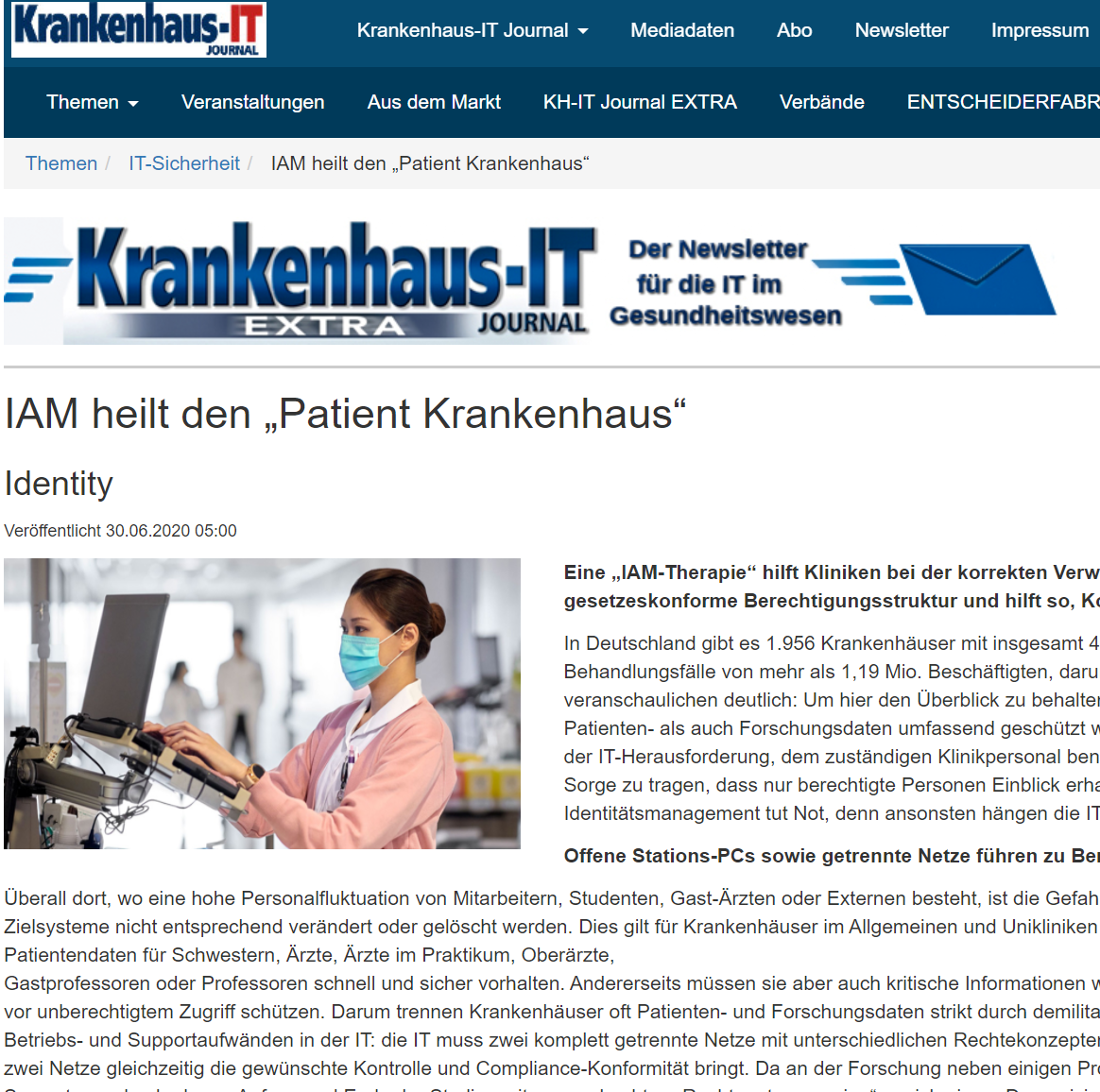 IAM heilt den „Patient Krankenhaus“